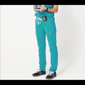 Gently used Figs teal yola pants xxs